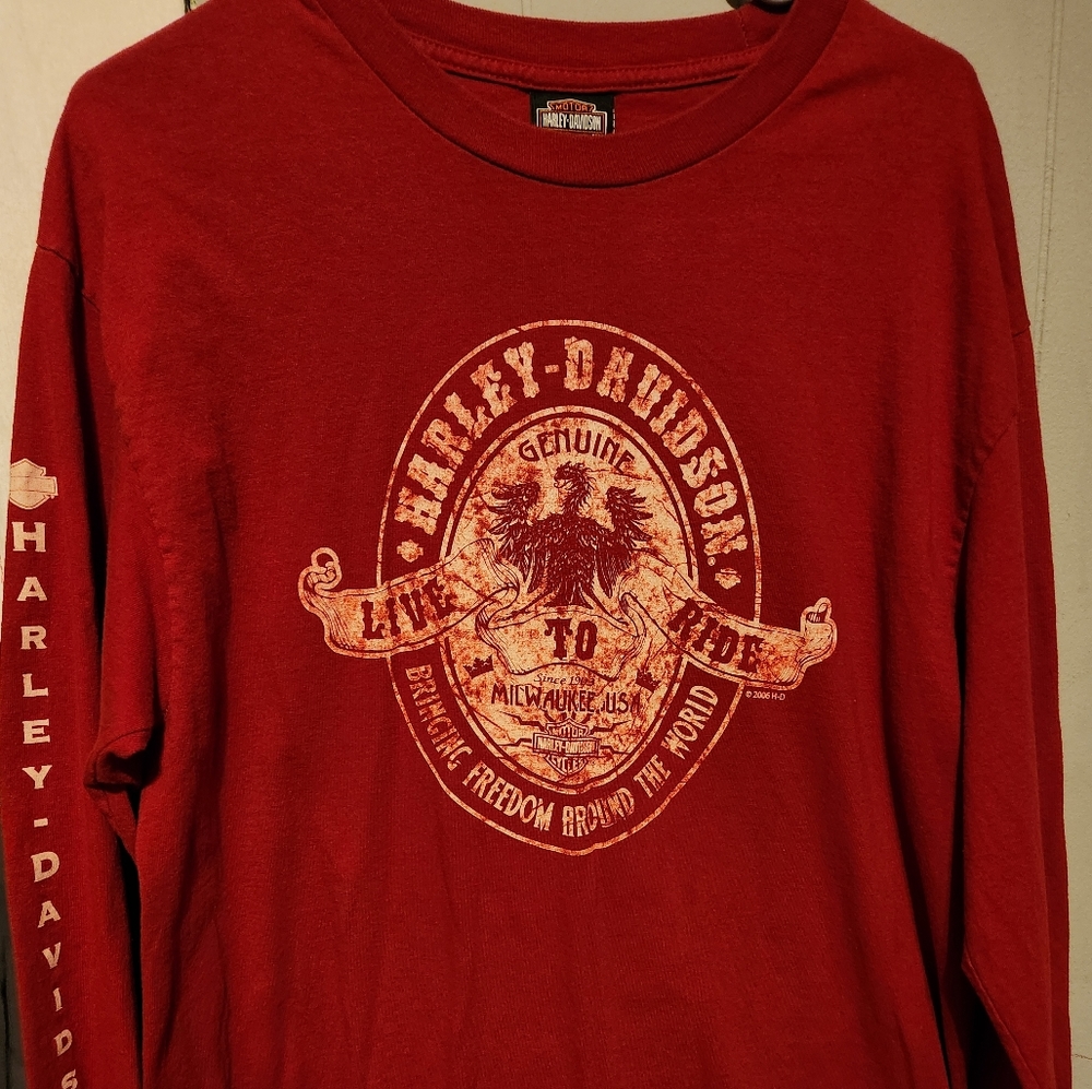 BUMPUS HARLEY DAVIDSON LONG SLEEVE TSHIRT 2006 SIZE LARGE